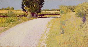 Pad op het platteland, ca. 1886 door Charles Angrand