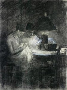De naaisters door Charles Angrand