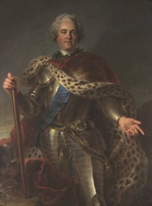 Herman Moritz graaf van Saksen (1696-1750), maarschalk van Frankrijk genoemd door Charles Antoine Coypel