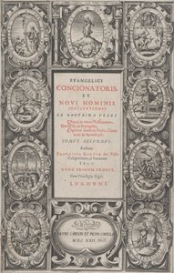 Frontispice voor Evangelicus Concionatoris, et Novi Hominis Institutionis, 1622