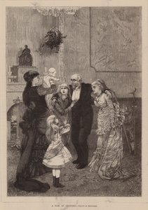 Een paar krukken (gravure) door Charles Auguste (1841-1905) (after) Loye