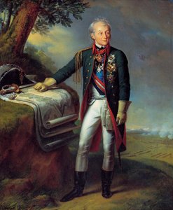 Veldmaarschalk Generalissimo Prins Alexander Suvorov, Russische soldaat, 1815 door Charles Auguste Guillaume Steuben