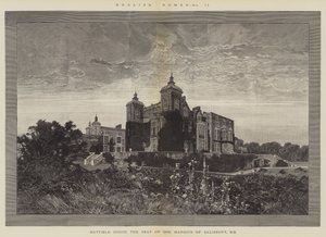 Engelse Huizen, Hatfield House, de Zetel van de Markies van Salisbury, KG door Charles Auguste Loye
