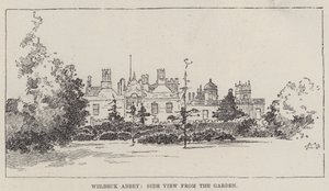 Engelse huizen, Welbeck Abbey door Charles Auguste Loye