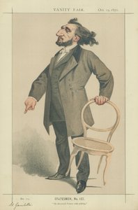 Léon Gambetta door Charles Auguste Loye