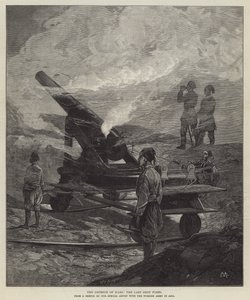 De verdediging van Kars, het laatste schot door Charles Auguste Loye