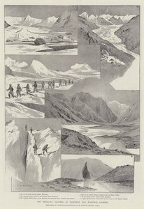 De Himalaya-gletsjers van Baltistan en Wardwan, Kasjmir door Charles Auguste Loye