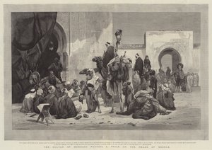 De sultan van Marokko zet een prijs op de hoofden van rebellen door Charles Auguste Loye