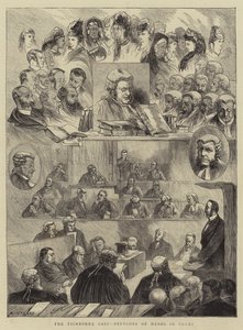 De Tichborne-zaak, schetsen van hoofden in de rechtbank