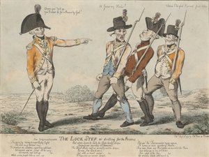 De Lock Step, of oefenen voor de Review, 1797 door Charles Aylmer