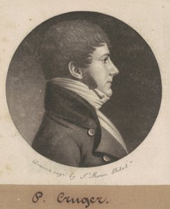 Bertram Peter Cruger door Charles B. J. Févret de Saint Mémin
