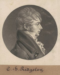Charles Sterett Ridgely door Charles B. J. Févret de Saint Mémin
