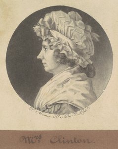 Cornelia Tappen Clinton door Charles B. J. Févret de Saint Mémin