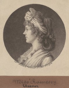 Eleanor Ramsay Fitzwilliam door Charles B. J. Févret de Saint Mémin