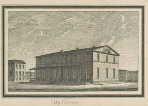 Esperanza, City Tavern door Charles B. J. Févret de Saint Mémin