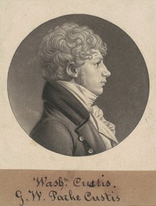 George Washington Parke Custis door Charles B. J. Févret de Saint Mémin