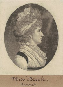 Hannah Breck door Charles B. J. Févret de Saint Mémin