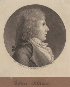 John Allen door Charles B. J. Févret de Saint Mémin