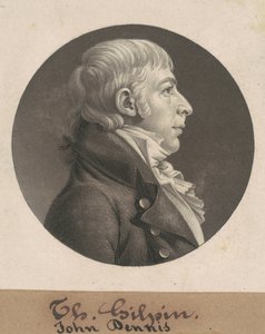 John Dennis door Charles B. J. Févret de Saint Mémin