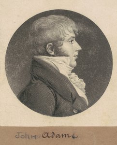 John Strong Adams door Charles B. J. Févret de Saint Mémin