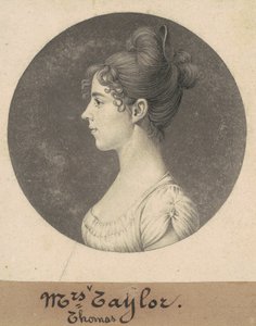 Lucy Harrison Singleton Taylor door Charles B. J. Févret de Saint Mémin
