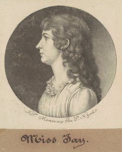 Maria Jay door Charles B. J. Févret de Saint Mémin