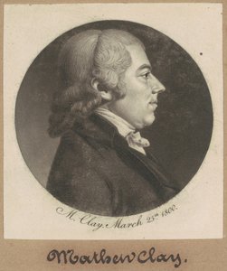 Matthew Clay door Charles B. J. Févret de Saint Mémin