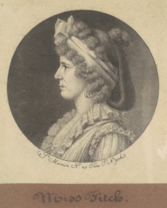Miss Fitch door Charles B. J. Févret de Saint Mémin