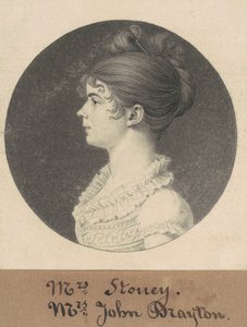 Mevrouw William Drayton door Charles B. J. Févret de Saint Mémin