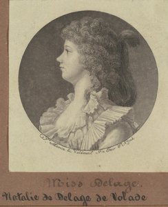 Natalie Marie Louise Stephanie Beatrice Delage de Volude door Charles B. J. Févret de Saint Mémin