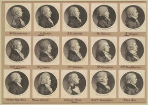 Saint-Mémin collectie van portretten, groep 12 door Charles B. J. Févret de Saint Mémin