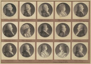 Saint-Mémin Collectie van Portretten, Groep 1 door Charles B. J. Févret de Saint Mémin