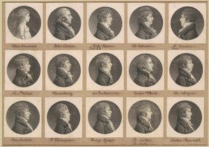Saint-Mémin collectie van portretten, groep 30 door Charles B. J. Févret de Saint Mémin