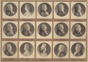 Saint-Mémin collectie van portretten, groep 3 door Charles B. J. Févret de Saint Mémin