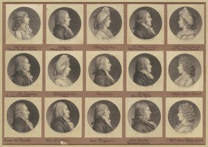Saint-Mémin Collectie van Portretten, Groep 4 door Charles B. J. Févret de Saint Mémin