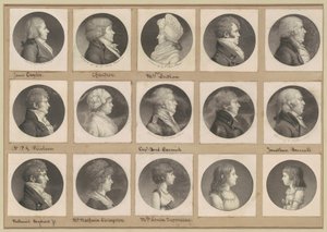 Saint-Mémin collectie van portretten, Groep 52 door Charles B. J. Févret de Saint Mémin