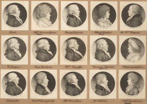 Saint-Mémin collectie van portretten, groep 9 door Charles B. J. Févret de Saint Mémin