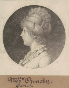 Sarah Mahon Ormsby door Charles B. J. Févret de Saint Mémin