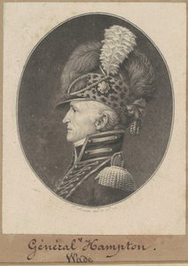Wade Hampton door Charles B. J. Févret de Saint Mémin