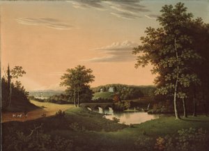 Point Breeze, het landgoed van Joseph-Napoléon Bonaparte in Bordentown, New Jersey, 1817-20 door Charles B. Lawrence