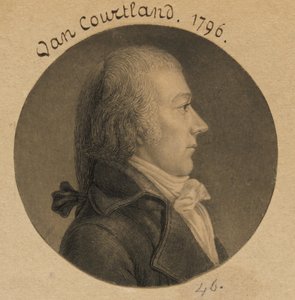 Pierre Van Cortlandt door Charles Balthazar Julien Févret de Saint-Mémin