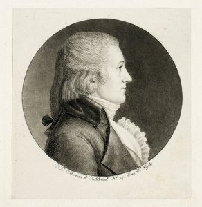 Profielportret, Blake door Charles Balthazar Julien Févret de Saint-Mémin