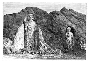 Kolossale Idolen, Boven Bamlan Vallei, Afghanistan, 1895