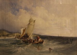Wicklow Bay, c.1840 door Charles Bentley