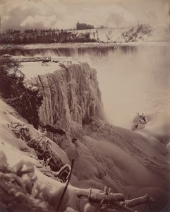 Frozen Falls, ca. 1880 (foto) door Charles Bierstadt