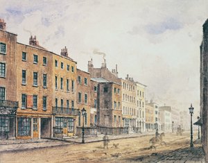 Uitzicht op Marylebone High Street, 1848
