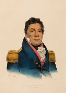 PUSH-MA-TA-HA. CHACTAN WARRIOR, uit de geschiedenis van de indianenstammen van Noord-Amerika