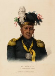 WA-BAUN-SEE, A POTTAWATOMIE CHIEF, uit History of the Indian Tribes of North America. door Charles Bird King