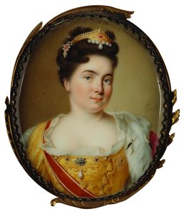 Portret van keizerin Catharina I. 1684-1727, 1717