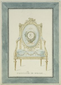Troondesign voor het Catharinapaleis in Tsarskoye Selo, 1780s door Charles Cameron